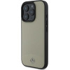 Mercedes MB Textured and Plain Leather MagSafe case for iPhone 16 Pro Max - beige - (Mer008303-0)