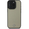 Mercedes MB Textured and Plain Leather MagSafe case for iPhone 16 Pro Max - beige - (Mer008303-0)