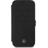 Mercedes MB Waves Leather Case for iPhone 16 Pro Max - Black - (Mer008313-0)