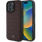 Mercedes MB Waves Leather Case for iPhone 16 Pro Max - Red - (Mer008297-0)