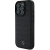 Mercedes MB Waves Leather iPhone 16 Pro Case - Black - (Mer008293-0)