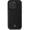 Mercedes MB Waves Leather iPhone 16 Pro Case - Black - (Mer008293-0)
