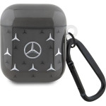 Mercedes MEA28DPMGS AirPods 1/2 cover black/black Large Star Pattern - (Mer007828-0)