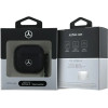 Mercedes MEA4CSLBK AirPods 4 cover black/black Leather Metal Logo - (Mer008352-0)