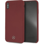 Mercedes MEHCI65SILRE iPhone Xs Max czerwony/red hardcase Silicone Line - (Mer006812-0)