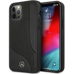 Mercedes MEHCP12LCDOBK iPhone 12 Pro Max 6,7'' czarny/black hardcase Leather Perforated Area - (Mer006818-0)