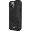 Mercedes MEHCP12LCDOBK iPhone 12 Pro Max 6,7'' czarny/black hardcase Leather Perforated Area - (Mer006818-0)