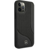 Mercedes MEHCP12LCDOBK iPhone 12 Pro Max 6,7'' czarny/black hardcase Leather Perforated Area - (Mer006818-0)