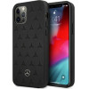 Mercedes MEHCP12LPSQBK iPhone 12 Pro Max 6,7'' czarny/black hardcase Leather Stars Pattern - (Mer006821-0)