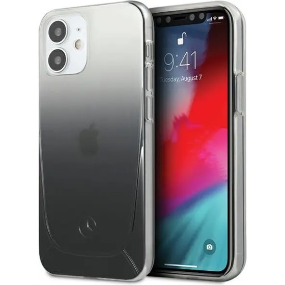 Mercedes MEHCP12SARGBK iPhone 12 mini 5,4'' czarny/black hardcase Transparent Line - (Mer006479-0)