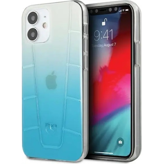 Mercedes MEHCP12SCLGBL iPhone 12 mini 5,4'' niebieski/blue hardcase Transparent Line - (Mer006485-0)