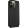 Mercedes MEHCP13LMBLBK iPhone 13 Pro / 13 6,1'' czarny/black hardcase Leather Meshed Metal Logo - (Mer007402-0)
