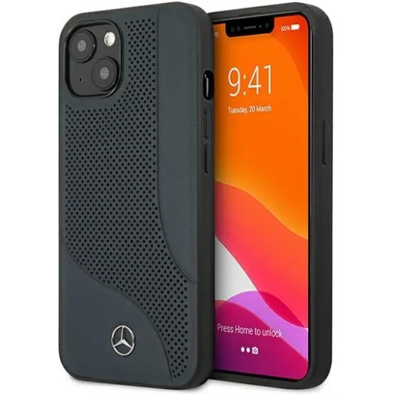 Mercedes MEHCP13SCDONA iPhone 13 mini 5,4'' granatowy/navy hardcase Leather Perforated Area - (Mer006952-0)