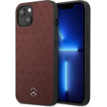 Mercedes MEHCP13SPSQRE iPhone 13 mini 5,4'' czerwony/red hardcase Leather Stars Pattern - (Mer006960-0)