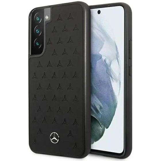 Mercedes MEHCS22MPSQBK S22+ S906 czarny/black hardcase Leather Stars Pattern - (Mer007304-0)