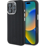 Mercedes MEHMP16L23SUVSK iPhone 16 Pro 6.3 black/black hardcase Silicone Vertical Tonal Stripes MagSafe - (Mer008342-0)