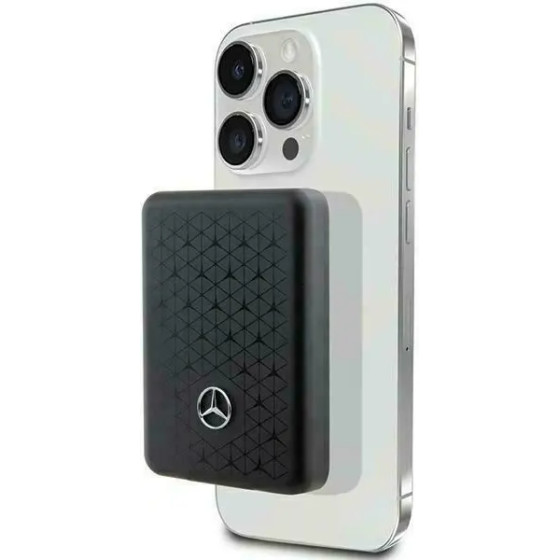 Mercedes Powerbank Stars Pattern MagSafe 5W 3000mAh - black - (Mer007841-0)