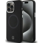 Mercedes Silicone Bicolor MagSafe case for iPhone 15 Pro - black - (Mer007891-0)