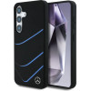 Mercedes Silicone Contrasted Curves MagSafe Case for Samsung Galaxy S25 - Black - (Mer008459-0)