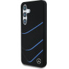 Mercedes Silicone Contrasted Curves MagSafe Case for Samsung Galaxy S25 - Black - (Mer008459-0)