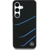 Mercedes Silicone Contrasted Curves MagSafe Case for Samsung Galaxy S25 - Black - (Mer008459-0)