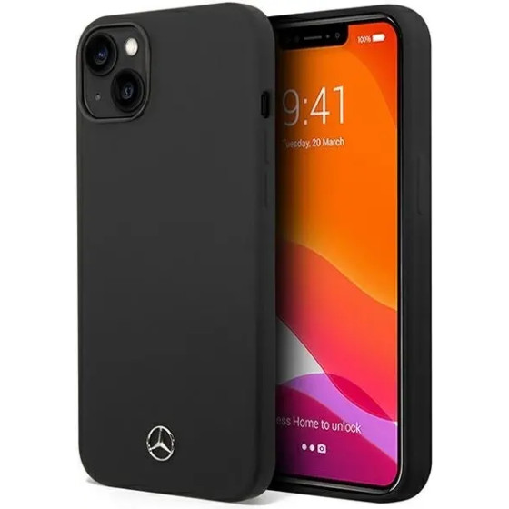 Mercedes Silicone Line case for iPhone 14 Plus - black - (Mer007497-0)