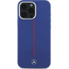 Mercedes Silicone Red Stripe MagSafe Case for iPhone 16 Pro Max - Navy Blue - (Mer008336-0)