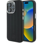 Mercedes Silicone Vertical Tonal Stripes MagSafe Case for iPhone 16 Pro Max - Black - (Mer008340-0)
