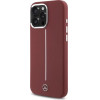 Mercedes Silicone White Stripe MagSafe Case for iPhone 16 Pro Max - Red - (Mer008337-0)