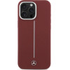 Mercedes Silicone White Stripe MagSafe Case for iPhone 16 Pro Max - Red - (Mer008337-0)