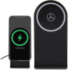 Mercedes Silver Stars MagSafe foldable 2in1 15W inductive charger - black - (Mer008001-0)