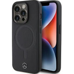 Mercedes Smooth Leather MagSafe case for iPhone 15 Pro Max - black - (Mer007846-0)