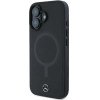 Mercedes Smooth Leather MagSafe iPhone 16 Plus Case - Black - (Mer008287-0)