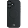 Mercedes Smooth Leather MagSafe iPhone 16 Plus Case - Black - (Mer008287-0)