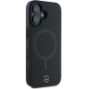 Mercedes Smooth Leather MagSafe iPhone 16 Plus Case - Black - (Mer008287-0)