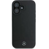 Mercedes Textured And Plain Leather MagSafe case for iPhone 16 - black - (Mer008278-0)
