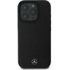 Mercedes Textured And Plain Leather MagSafe case for iPhone 16 Pro Max - black - (Mer008284-0)