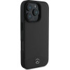 Mercedes Textured And Plain Leather MagSafe case for iPhone 16 Pro Max - black - (Mer008284-0)