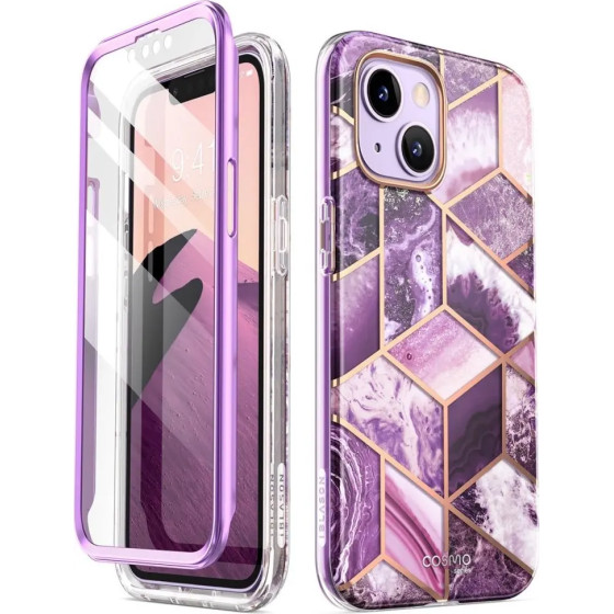 Supcase Cosmo iPhone 14 Plus Case - Pink Marble - (21806-0)