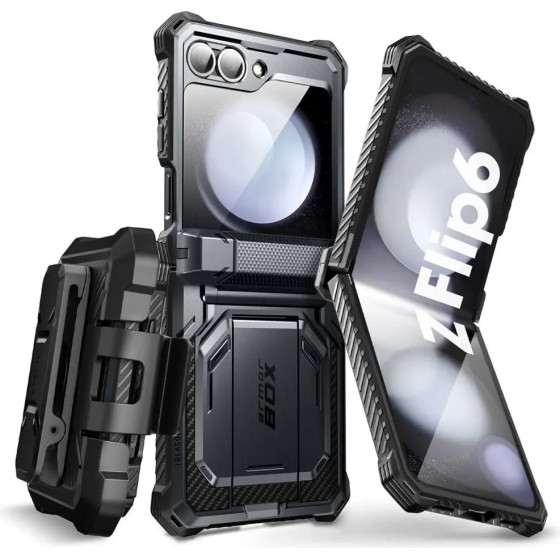 Supcase IBLSN ArmorBox Case for Samsung Galaxy Z Flip 6 - Black - (25420-0)