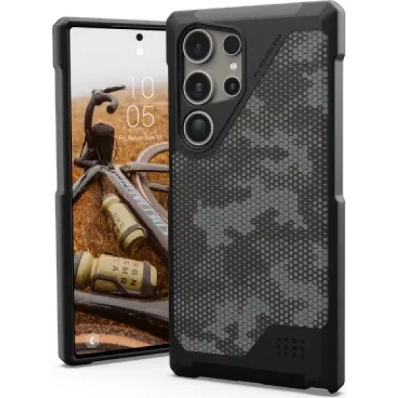 UAG Metropolis LT Magnet case for Samsung Galaxy S24 Ultra with magnetic module - black camouflage - (UAG214420113234-0)