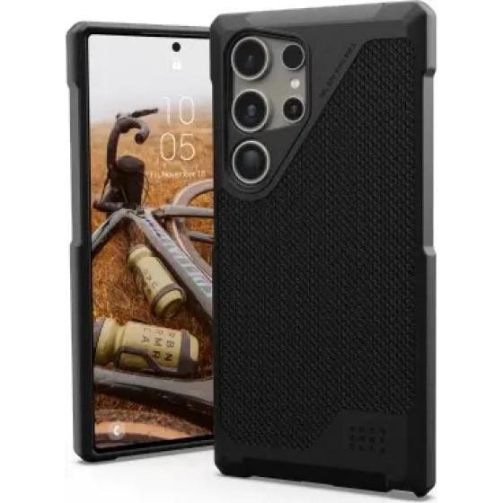 UAG Metropolis LT Magnet case for Samsung Galaxy S24 Ultra with magnetic module - black kevlar - (UAG214420113940-0)