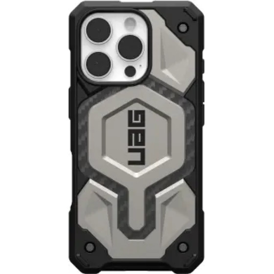UAG Monarch Pro Case with MagSafe for iPhone 16 Pro - Titanium - (UAG114456113636-0)