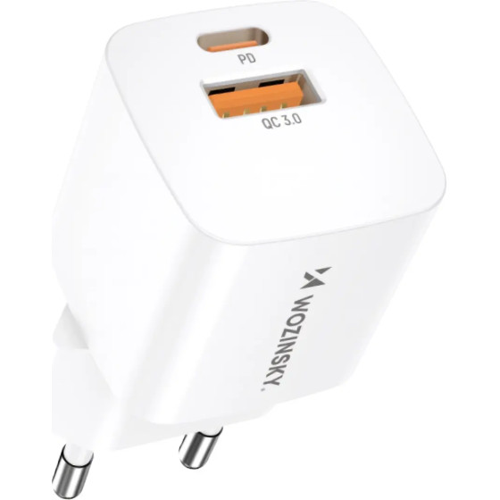 Wozinsky 20W USB-C / USB-A wall charger - white - (CMWCW)