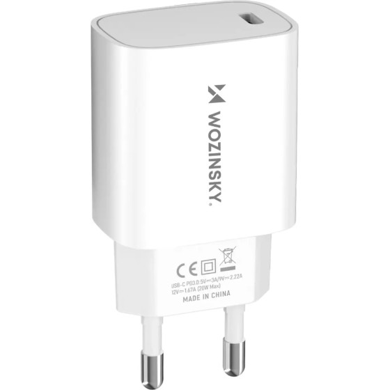 Wozinsky 20W USB-C wall charger - white - (WGWCCW)