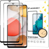 Wozinsky 2x Tempered Glass Full Glue Super Tough Screen Protector Full Coveraged with Frame Case Friendly for Samsung Galaxy A42 5G black - (Wozinsky Tempered glass Full Glue Samsung A42 5G black 2pcs)