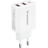 Wozinsky 30W USB-C / 2 x USB-A wall charger - white - (CWCUCW)