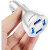 Wozinsky 50W 4x USB-A QC car charger - white - (WCCAW)