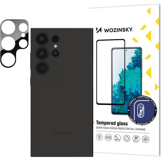 Wozinsky 9H Tempered Glass for Full Camera Glass for Samsung Galaxy S24 Ultra - (Wozinsky Full Camera Glass SAMSUNG S24 Ultra)