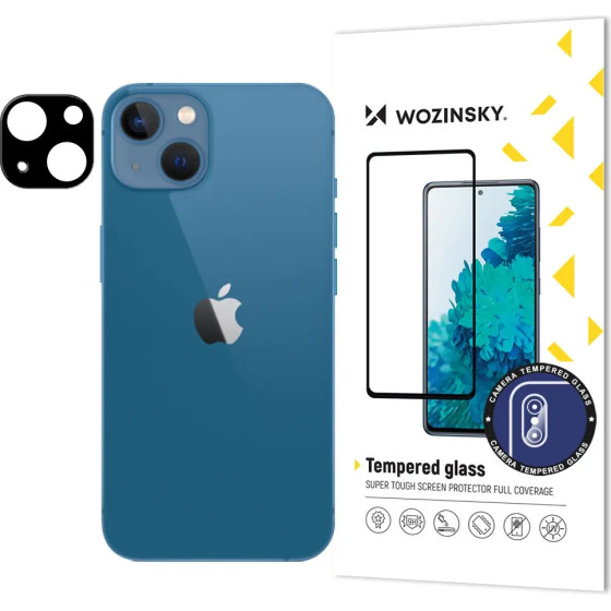 Wozinsky 9H tempered glass for iPhone 15 Plus Full Camera Glass - black